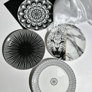 Bohemian Style Ceramic Plate Simple Nordic Home Plate Western Food Plate Kitchen